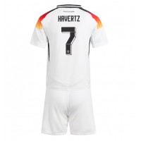 Maglia Calcio Germania Kai Havertz #7 Prima Divisa Bambino Europei 2024 Manica Corta (+ pantaloncini)